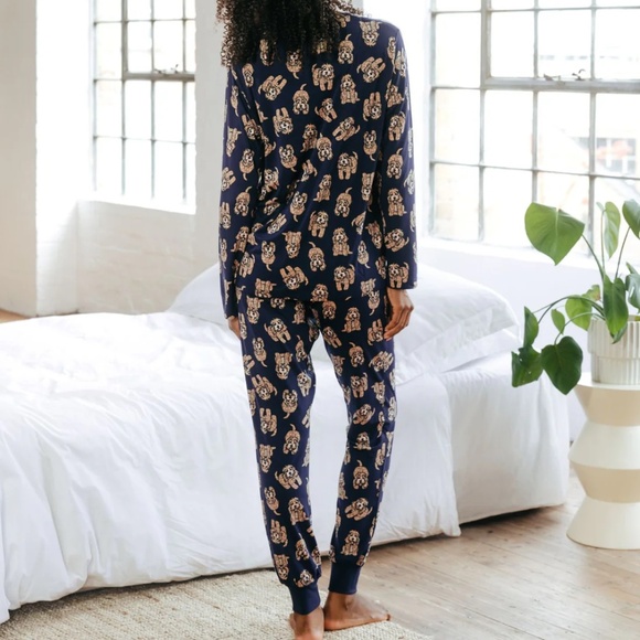 Chelsea Peers Cockapoo Print Long Pajama Set Size Small - Picture 9 of 15